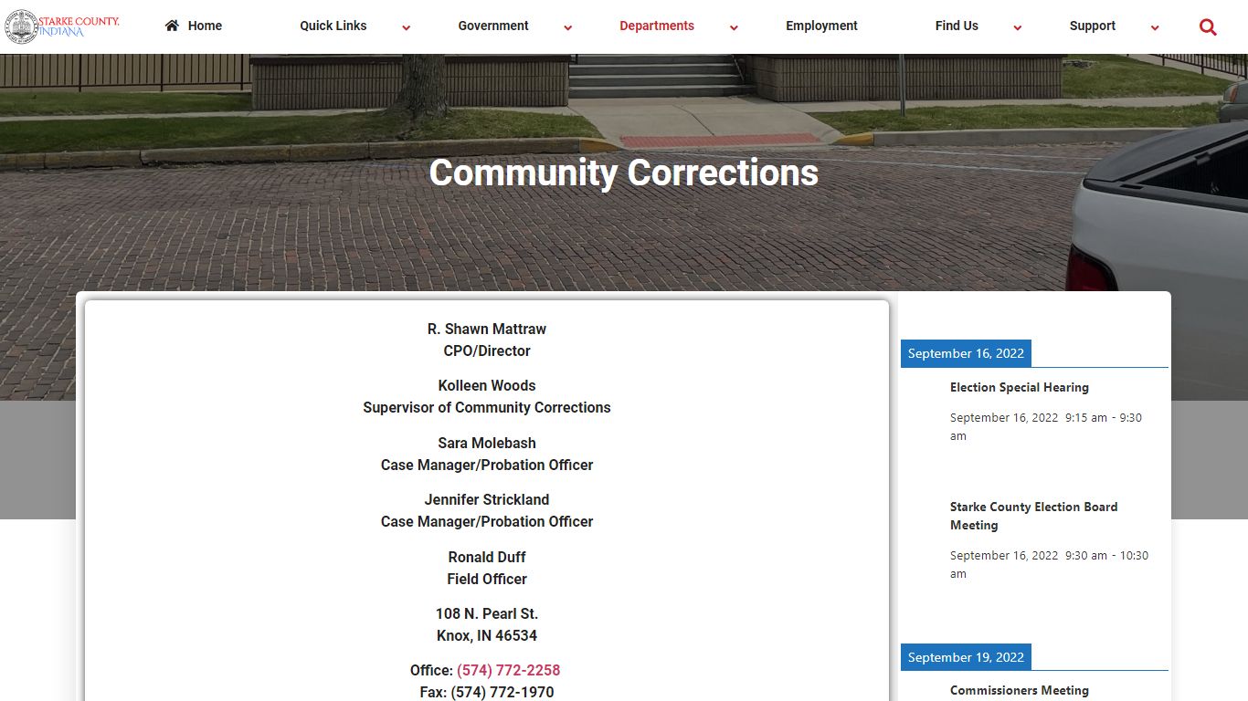Community Corrections – Starke County Indiana